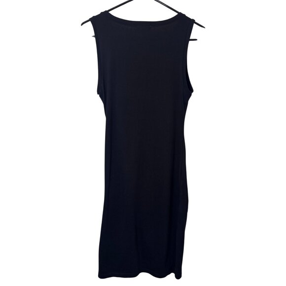 Leith ruched bodycon sleeveless dress black women's size S - Picture 6 of 8